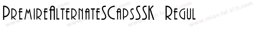 PremireAlternateSCapsSSK Regular字体转换